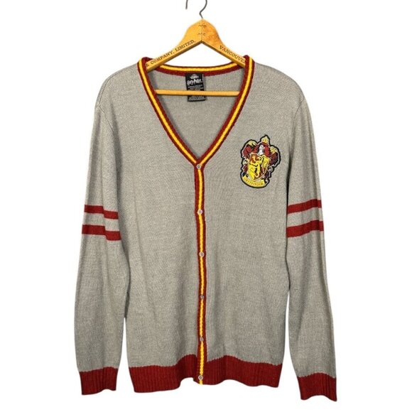 Harry Potter Sweaters - Hogwarts Harry Potter Gryffindor Cardigan Sweater Wizarding World